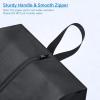 imageMISSLO Portable Nylon Travel Shoe Bags with Zipper Closure Pack 4 BlackBlack
