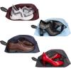 imageMISSLO Portable Nylon Travel Shoe Bags with Zipper Closure Pack 4 BlackMix Color