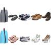 imageMISSLO Portable Nylon Travel Shoe Bags with Zipper Closure Pack 4 BlackMix Color