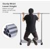 imageMISSLO Short Clothing Racks for Hanging Clothes with Bottom Shelves and Wheels Heavy Duty Rolling Clothes Rack Kids Clothing Rack for Adult Coat Closet Wardrobe BlackSilver
