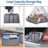 imageMISSLO Thick Over Size Storage Bag Folding Organizer Bag Under Bed Storage College Carrying Bag for Bedding Comforters Blanket Clothes Grey