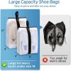 imageMISSLO Waterproof Shoe Bags for Travel 4 Pack XXLarge Shoe Storage Bag Clear Sneaker Pouch Portable Boots Organizer with Sturdy Zipper for Men ampamp WomenXLXXL