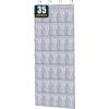 imageMISSLO 35 Clear Large Pockets Over The Door Shoe Organizer Sturdy Oxford Fabric Hanging Shoe Rack Closet Shoe Holder Hanger WhiteGray