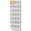 imageMISSLO 35 Large Pockets Over The Door Shoe Organizer Sturdy Oxford Fabric Hanging Shoe Rack for Door Mesh Closet Shoe Holder Hanger WhiteWhite