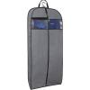 imageMISSLO 43quot Gusseted Travel Garment Bag with Accessories Zipper Pocket Breathable Suit Garment Cover for Shirts Dresses Coats BlackGray