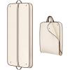 imageMISSLO 60quot Foldable Garment Bags for Travel for Women Dress Bags for Gowns Long Hanging Bag for Closet Storage Dress Protector Bag for Gowns Suits Coats BeigeBeige