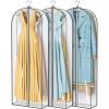 imageMISSLO 65quot Clear Garment Bags for Hanging Clothes 4quot Gusseted Dress Bags for Gowns Long Dress Cover for Closet Storage Dress Protector Bag 2 Packs3