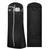 imageMISSLO 70quot Bridal Wedding Gown Dress Garment Bag with Accessories Pouch Large Travel Garment Cover 8quot Gusset WhiteBlack