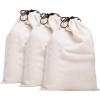 imageMISSLO Cotton Breathable Dustproof Drawstring Storage Pouch Bag Pack 3 LL