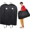 imageMISSLO Garment Bags for Travel Heavy Duty Moving Bags Large Capacity Hanging Clothes Bag for 20 Shirts Waterproof Fabric Suit Covers for Closet Storage 2 Packs 43quot