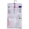 imageMISSLO Shower Caddy Organizer 5 Pockets Roll up Hanging Bathroom Accessories Storage for Camper RV Gym Cruise Cabin College Dorm Shower Small
