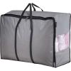 imageMISSLO Thick Over Size Storage Bag Folding Organizer Bag Under Bed Storage College Carrying Bag for Bedding Comforters Blanket Clothes Grey