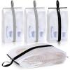 imageMISSLO Waterproof Shoe Bags for Travel 4 Pack XXLarge Shoe Storage Bag Clear Sneaker Pouch Portable Boots Organizer with Sturdy Zipper for Men ampamp WomenXXL