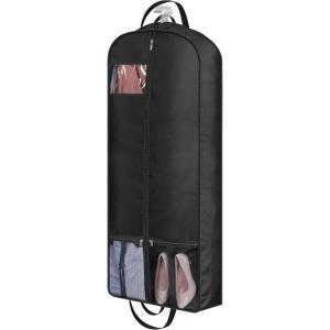 imageMISSLO 60quot Garment Bags for Travel 6quot Gusseted Dress Bags for Gowns Long 4 Handles Hanging Clothes Travel Bag with Pocket for Gowns Suits Coats54 inch