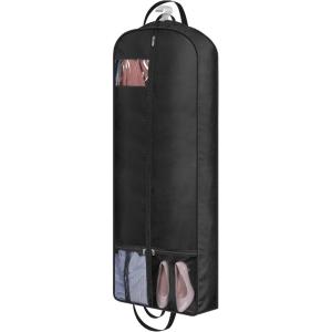 imageMISSLO 60quot Garment Bags for Travel 6quot Gusseted Dress Bags for Gowns Long 4 Handles Hanging Clothes Travel Bag with Pocket for Gowns Suits Coats60 inch