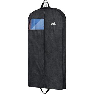 imageMISSLO 60quot Heavy Duty Long Garment Bags for Travel Monogrammed Dress Bag Waterproof Oxford Fabric Wedding Dress Cover for Gowns BlackBlack