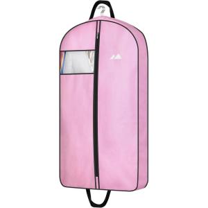 imageMISSLO 60quot Heavy Duty Long Garment Bags for Travel Monogrammed Dress Bag Waterproof Oxford Fabric Wedding Dress Cover for Gowns BlackPink