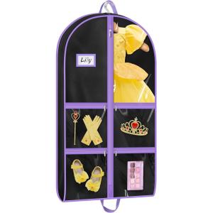 imageMISSLO Dance Garment Bags for Dancers with 4 Pockets Garment Bags for Dance Costumes 40quot Cheer Uniform Garment Bag Hanging Kids Garment Bag for Recital Competition Travel Storage 3 BlackBlack