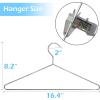 imageMISSLO 20 Pack Metal Hangers Heavy Duty Stainless Steel Hangers for Clothes Closet Coat Clothing Suit Shirt 164 Inch