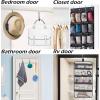 imageMISSLO 4 Pack Metal Over The Door Hook for Hanging Towels Rack Heavy Duty Door Hanger Organizer for Hang Clothes Coats in Bathroom Bedroom
