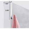 imageMISSLO 4 Pack Metal Over The Door Hook for Hanging Towels Rack Heavy Duty Door Hanger Organizer for Hang Clothes Coats in Bathroom Bedroom