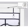 imageMISSLO 4 Pack Metal Over The Door Hook for Hanging Towels Rack Heavy Duty Door Hanger Organizer for Hang Clothes Coats in Bathroom Bedroom