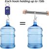 imageMISSLO 4 Pack Metal Over The Door Hook for Hanging Towels Rack Heavy Duty Door Hanger Organizer for Hang Clothes Coats in Bathroom Bedroom