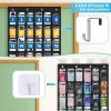 imageMISSLO Cell Phone Pocket Chart for Classroom with 36 Modern Number Stickers Over The Door Calculator Holder for Wall Mount Clear Hanging Cell Phone Holder Classroom Storage Organizer Black