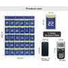 imageMISSLO Classroom Cell Phone Calculator Holder Numbered 30 Pockets Chart Hanging Wall Door Storage Organizer Blue30 Pockets