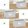 imageMISSLO Large Toy Box with Wheels Big Toy Chest for Kids Organizer Toy Storage Bin 124L BlackBlack