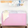 imageMISSLO Large Toy Box with Wheels Big Toy Chest for Kids Organizer Toy Storage Bin 124L BlackPink
