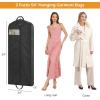 imageMISSLO 54quot Garment Bags for Travel for Women Waterproof Dress Bags for Gowns Long Dress Cover for Gowns Black 1 Pack2