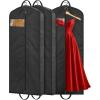 imageMISSLO 54quot Garment Bags for Travel for Women Waterproof Dress Bags for Gowns Long Dress Cover for Gowns Black 1 Pack3