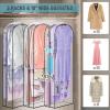 imageMISSLO 10quot Gusseted All Clear Garment Bags for Hanging Clothes 40quot Suit Bags for Closet Storage Hanging Clothes Storage Suit Cover for Shirts Coats Dresses 3 Packs60 inch