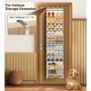 imageMISSLO 12 Tier Over the Door Shoe Organizer Breathable Mesh Hanging Shoe Rack for Closet Storage Shoe Holder for Door Fit 24 Pairs Sandals Heels Boots PinkBeige
