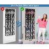 imageMISSLO 35 Large Pockets Over The Door Shoe Organizer Sturdy Oxford Fabric Hanging Shoe Rack for Door Mesh Closet Shoe Holder Hanger WhiteBlack