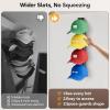 imageMISSLO 4 Pack Hat Rack for Wall with Wider Slots Display Hat Organizer for Baseball Caps Holds 16 Ball Cap Storage Organizer for Closet Wall Mounted Bedroom DoorBlack