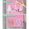 imageMISSLO 70quot Wedding Dress Garment Bag with Bride Tote Bag 8 Gusseted Wedding Dress Bags for Gowns Long 4 Pockets Dress Cover for Women PinkPink