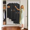 imageMISSLO 72quot Wedding Dress Garment Bag Waterproof Garment Bags for Travel for Women Dress Bags for Gowns Long for Closet Storage 2Pack Black2