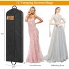 imageMISSLO 72quot Wedding Dress Garment Bag Waterproof Garment Bags for Travel for Women Dress Bags for Gowns Long for Closet Storage 2Pack Black2