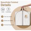 imageMISSLO 40quot Cotton Garment Bags for Hanging Clothes Breathable Suit Cover Luxury Hanging Clothes Storage Foldable Coat Covers for Closet ampamp Travel for Jacket Shirt Dress40 inch