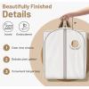 imageMISSLO 40quot Cotton Garment Bags for Hanging Clothes Breathable Suit Cover Luxury Hanging Clothes Storage Foldable Coat Covers for Closet ampamp Travel for Jacket Shirt Dress60 inch