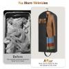 imageMISSLO 65quot Long Garment Bags for Travel for Women Waterproof Dress Bags for Gowns 4quot Gusseted Dress Protector Bag for Closet Storage Clothing Covers for Hanging Clothes Wedding Dresses Storage43 inch