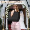 imageMISSLO 65quot Long Garment Bags for Travel for Women Waterproof Dress Bags for Gowns 4quot Gusseted Dress Protector Bag for Closet Storage Clothing Covers for Hanging Clothes Wedding Dresses Storage65 inch