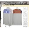 imageMISSLO 10quot Gusseted All Clear Garment Bags for Hanging Clothes 40quot60quot Suit Bags for Closet Storage Dresses Protectors for Shirts Coats Gowns 3 PacksFabric