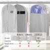 imageMISSLO 10quot Gusseted All Clear Garment Bags for Hanging Clothes 40quot60quot Suit Bags for Closet Storage Dresses Protectors for Shirts Coats Gowns 3 PacksFabric