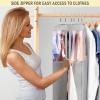 imageMISSLO 10quot Gusseted All Clear Garment Bags for Hanging Clothes 40quot60quot Suit Bags for Closet Storage Dresses Protectors for Shirts Coats Gowns 3 PacksFabric