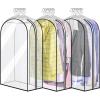 imageMISSLO 10quot Gusseted All Clear Garment Bags for Hanging Clothes 40quot60quot Suit Bags for Closet Storage Dresses Protectors for Shirts Coats Gowns 3 PacksEthylene Vinyl Acetate