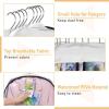 imageMISSLO 10quot Gusseted Garment Bags for Hanging Clothes 40quot50quot Clear Suit Bags for Closet Storage Dress Bag for Gowns Long Coat Protector 3 Packs GreyEthylene Vinyl Acetate