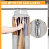 imageMISSLO 10quot Gusseted Garment Bags for Hanging Clothes 40quot50quot Clear Suit Bags for Closet Storage Dress Bag for Gowns Long Coat Protector 3 Packs GreyFabric